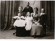 Sarah Cummings & Children ( oldest is Myrtle Alice )\nAlbert Cummings in Alaska for gold rush