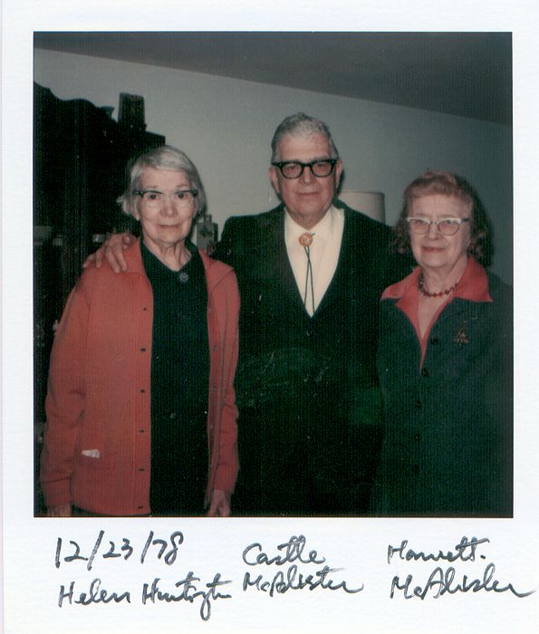 Helen Huntington, Castle McAlister, Harriet McAlister 12/23/78