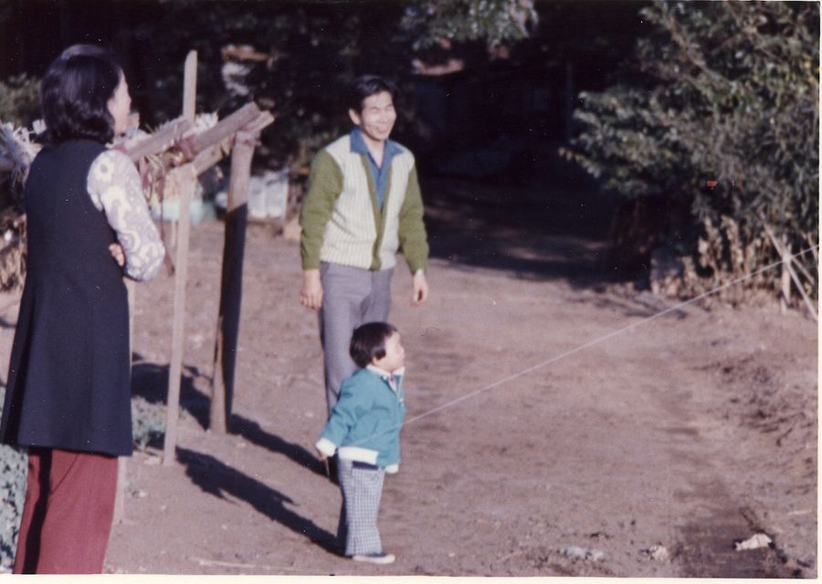 Yuko, Masuo and Michinori Katagiri\nJanuary 3rd, 1974