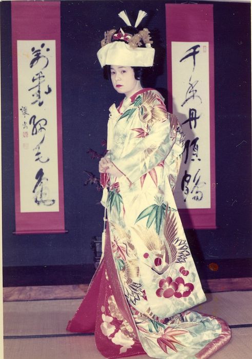 Junko Tsubame\non wedding day\nFall 1975